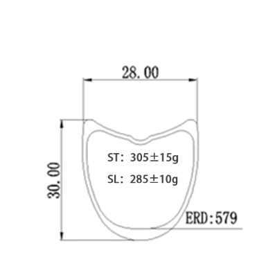 700C super light asymmetric tubular carbon road rim 30mm high 28mm wide,Bola