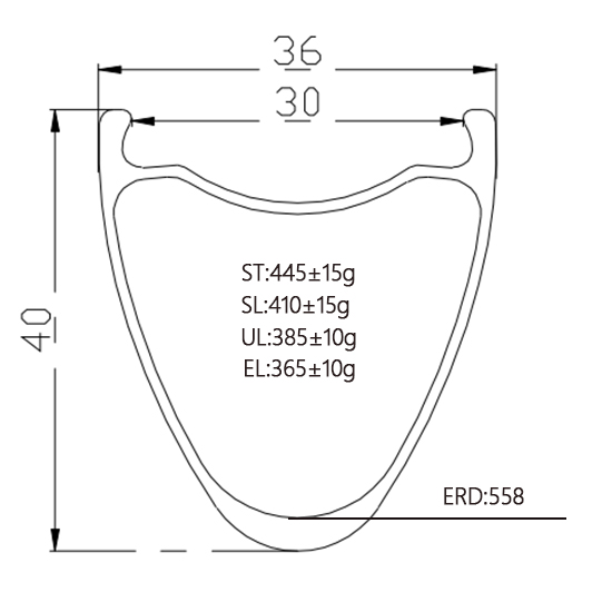 tubeless 36mm wide 40mm high carbon road rim,30mm inner wide,superlight,ultralight and extreme light schemes,Bola