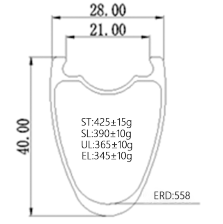 700c tubeless ready aerodynamic ultra light even extreme light carbon racing bicycle rim 40mm profile 28mm wide,Asymmetric or symmetric upgrade Bola