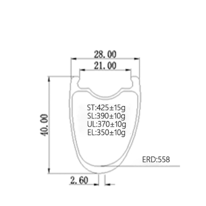 700c tubeless ready aerodynamic ultra light even extreme light carbon racing bicycle rim 40mm profile 28mm wide,Asymmetric or symmetric upgrade Bola