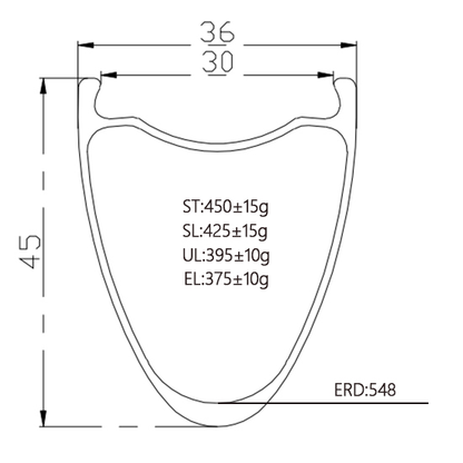 700c tubeless carbon velo rim 45mm profile,36mm outer 30mm inner wide,super ultra or extreme light option,Bola