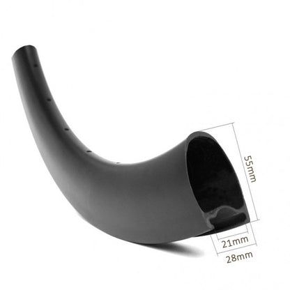Tubeless carbon route rims 55mm profile 28mm outer wide 21mm inner wide Bola