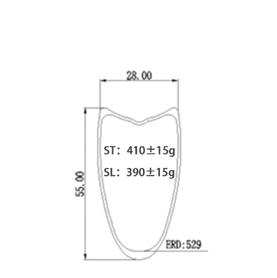 700c route carbon rims tubular 55mm high  28mm wide  for riding,super light and offset available Bola